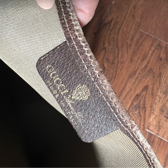 Authentic GUCCI Web Sherry Line Shoulder Tote Bag - Picture 11 of 13